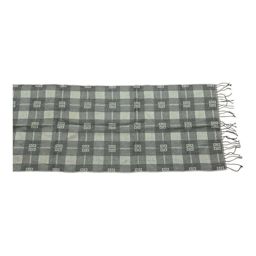 Givenchy Gray Patterned Scarf - image 4